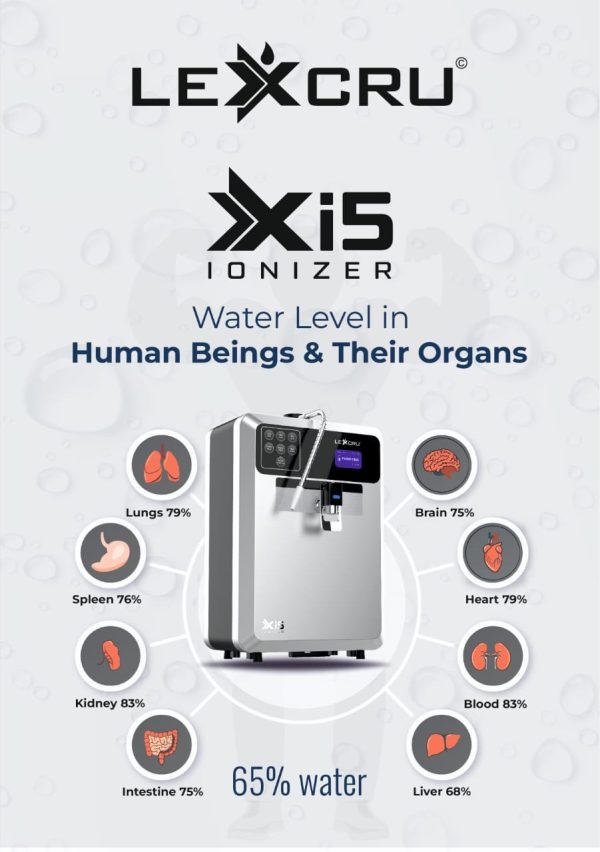 lexcru Xi5 water ionizer for healthy alkaline water - Image 3