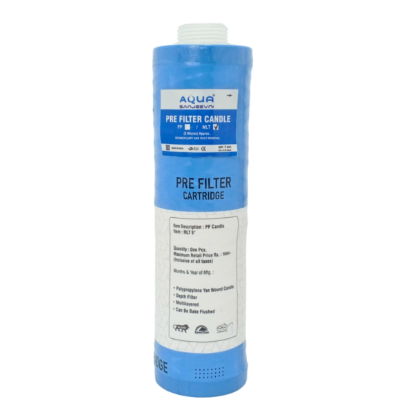 9-Inch Heavy Pre-Filter Cartridge, 0.5 Micron MLT Candle - Image 3