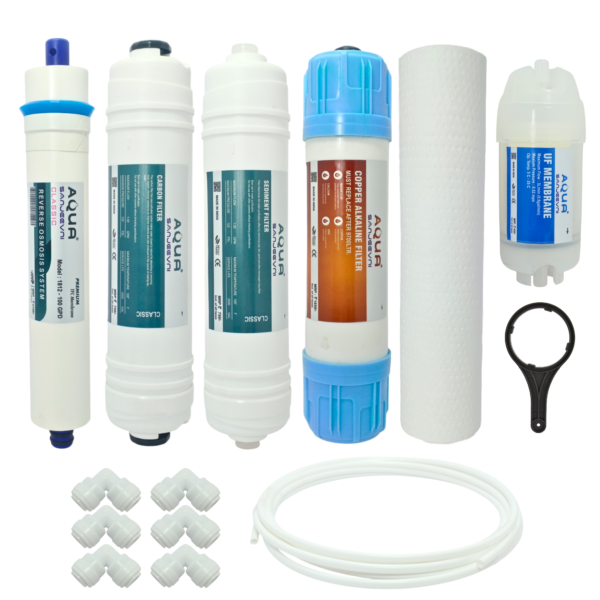 Complete Ro Purifier Filter Service Kit, 100 Gpd Classic Membrane