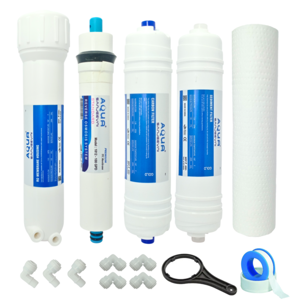 Complete Gold Filter Replacement Kit with Standard Membrane & Housing