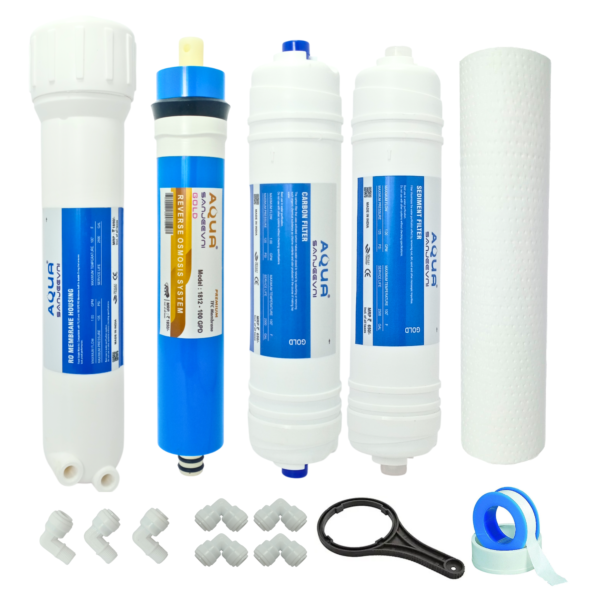 Complete Gold Filter Replacement Kit with Membrane Filter & Housing